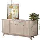 Buffet Aparador 4 Portas E 2 Gavetas 100% Mdp Mônica Calacata/off White Buffet Aparador 4 Portas E 2 Gavetas 100% Mdp Mônica Calacata/off White