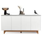 Buffet Aparador 4 Portas Flop Branco - Casa Chick