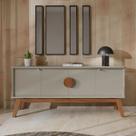 Buffet Aparador 4 Portas MDF 168cm de Largura Suporta 20kg