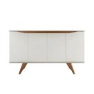 Buffet Aparador 4 Portas Olive Off White e Natural