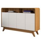 Buffet Aparador 4 Portas Vicenzo MDP Nature/OffWhite G21 - Gran Belo