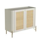Buffet Aparador 98,5cm Porta Sextavada 100% MDF Pés Metal Buffet Aparador 98,5cm Porta Sextavada 100% MDF Pés Metal