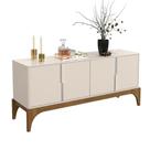 Buffet Aparador Amalfi Sala Estar Jantar Off White/Canela