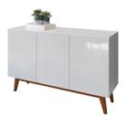 Buffet Aparador Ares 3 Portas Branco - MoveisAqui