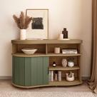 Buffet Aparador Artely Magnum Cor Carvalho com Off White ou Menta Buffet Aparador Artely Magnum Cor Carvalho com Off White ou Menta