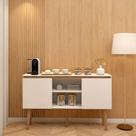 Buffet Aparador Balcao Sala De Jantar Cor Branco Retro