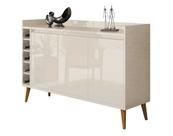Buffet Aparador com Adega Retrô Wine Off White - MoveisAqui