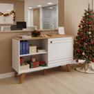 Buffet Aparador e Rack Multiuso Com Porta Decorativo