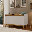 Buffet aparador fazzio 4p star carvalho/off white