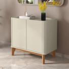 Buffet Aparador Flip 0,90 2 Portas Sala - 3 Cores