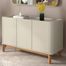 Buffet Aparador Flip 1.20 3 Portas Sala - 3 Cores