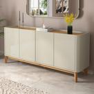 Buffet Aparador Flip 1,80 4 Portas Sala - 3 Cores
