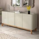 Buffet Aparador Flip 1,80 4 Portas Sala - 3 Cores