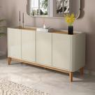 Buffet Aparador Flip1,60 4 Portas Sala - 3 Cores
