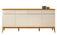 Buffet Aparador Magnum 1.90 Off White com Cedro - EDN Móveis
