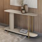 Buffet Aparador Orgânico 135cm Pés Metálicos Alison Off White L04 - D Rossi