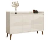 Buffet Aparador Retrô Clássico 3 Portas Off White - MoveisAqui