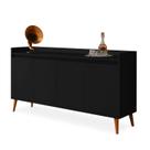 Buffet Aparador Retrô Clássico Preto - MoveisAqui Buffet Aparador Retrô Clássico Preto - MoveisAqui