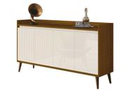 Buffet Aparador Retrô Delux Freijó com Off White - MoveisAqui Buffet Aparador Retrô Delux Freijó com Off White - MoveisAqui
