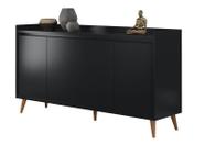 Buffet Aparador Retrô Delux Preto - MoveisAqui