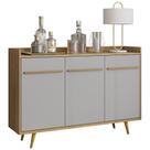 Buffet Aparador Sala de Estar 135cm Nick Cinamomo/Off B02 - Mpozenato