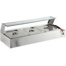 Buffet Aquecido eletrico 3 cubas 1/2x100 Aquecedor ZPBFC03
