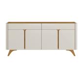 Buffet Aros 4 Portas Pés Madeira Maciça - Mavaular Buffet Aros 4 Portas Pés Madeira Maciça - Mavaular