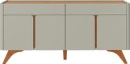 Buffet Aros 4 Portas Pés Madeira Maciça - Mv - Rei de Casa Buffet Aros 4 Portas Pés Madeira Maciça - Mv - Rei de Casa