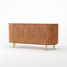 Buffet Astolfo 3 Portas Champagne C/ Dourado 166cm - 76653
