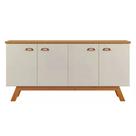 Buffet Atlanta 4 Portas Branco/nature Tebarrot Off White