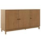 Buffet Balcao 1962 Contemporaneo 3 Portas Madeira Macica 160cm Marrom Milani Movelaria