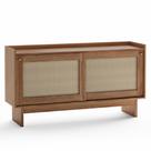 Buffet Balcão Aparador 2 Portas Deslizantes com Tela Carraro Portofino 77x140x38cm