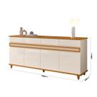 Buffet Balcão Aparador Açores Off White Cedro Sala Edn