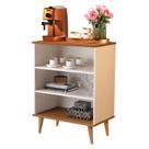 Buffet / Balcão BR Estilo Retrô Com Pés em Madeira Maciça Cor Off White / Freijó Buffet / Balcão BR Estilo Retrô Com Pés em Madeira Maciça Cor Off White / Freijó