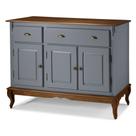 Buffet Balcão de Cozinha de Madeira Hannover 132 cm com 3 Portas e 2 Gavetas - M560803 Buffet Balcão de Cozinha de Madeira Hannover 132 cm com 3 Portas e 2 Gavetas - M560803