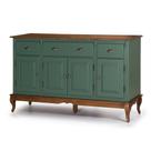 Buffet Balcão de Cozinha de Madeira Hannover 175 cm com 4 Portas e 3 Gavetas - M560805