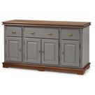 Buffet Balcão de Cozinha de Madeira Manchester 175 cm com 4 Portas e 3 Gavetas - M52048 Buffet Balcão de Cozinha de Madeira Manchester 175 cm com 4 Portas e 3 Gavetas - M52048