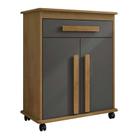 Buffet Balcão Pequeno Multiuso 75cm 2 Portas Chile RV Móveis Cinamomo/Grafite Buffet Balcão Pequeno Multiuso 75cm 2 Portas Chile RV Móveis Cinamomo/Grafite