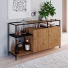 Buffet Bar Dinâmico New 135 cm Vermont e Preto A05 - D'Rossi