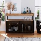 Buffet Bar New 100 cm Vermont e Preto A05 - D'Rossi