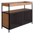 Buffet Bar New Vermont E Preto 100 Cm - D'rossi Buffet Bar New Vermont E Preto 100 Cm - D'rossi