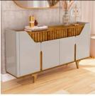 Buffet Bechara Danubio 4 Portas 2 Gavetas Off White / Naturalle