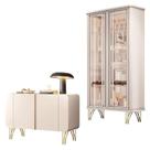 Buffet Benvenuto E Cristaleira évora Off White - Hb Móveis