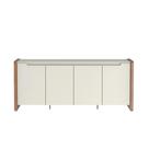 Buffet Bristol 189 cm Off White Fosco com Natural