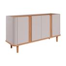 Buffet Cimol Eva c/ 4 Portas Off White/Nature