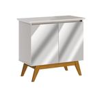 Buffet Classic 2 Portas Off White e Espelho - Imcal Móveis