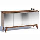 Buffet Classic Imcal 66575 Off White Freijó Com Espelho Sala FORA DE LINHA