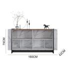 BUFFET COLIBRI COPACABANA CALACATTA / NATURAL REAL / PRETO Marca: Colibri
