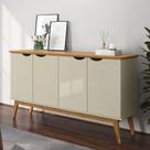 Buffet com 4 Portas Capela Off White Cinamomo