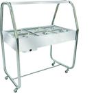 Buffet de Alimentos Cromado Termos 06 Cubas EA6TC - 220V - Met. Venâncio.